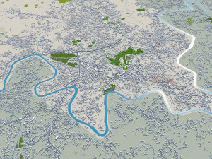 Malappuram city Kerala India 20km 3D Model
