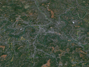 Malappuram city Kerala India 20km 3D Model