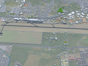 Managua city Nicaragua 30km 3D 모델