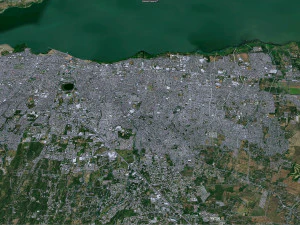 Managua city Nicaragua 30km 3D Model