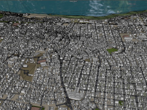 Managua city Nicaragua 30km 3D 모델