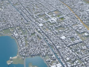 Mandalay city Myanmar Burma 30km Modelo 3D