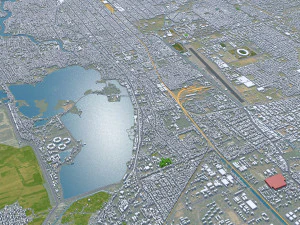 Mandalay city Myanmar Burma 30km 3D Model