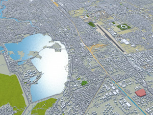 Mandalay city Myanmar Burma 30km Modelo 3D