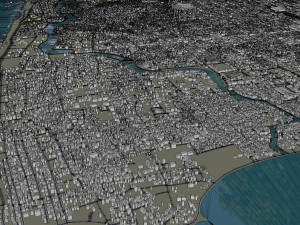 Mandalay city Myanmar Burma 30km Modelo 3D