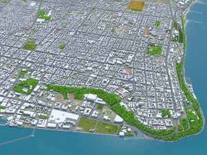 Maputo city Mozambique 30km Modelo 3D