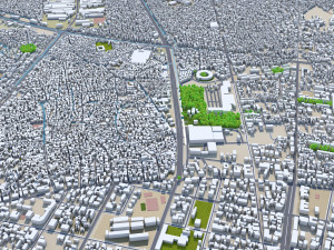 Maputo city Mozambique 30km Modelo 3D