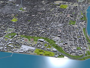 Maputo city Mozambique 30km Modelo 3D