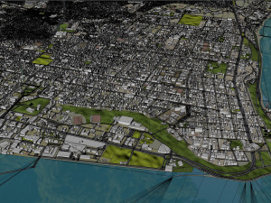 Maputo city Mozambique 30km Modelo 3D