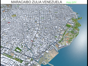 Maracaibo city Zulia Venezuela 30km 3D Model