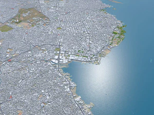 Maracaibo city Zulia Venezuela 30km 3D Model