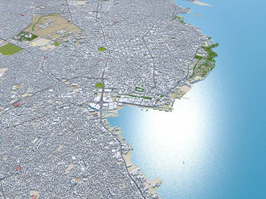 Maracaibo city Zulia Venezuela 30km 3D Model