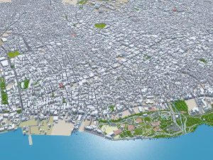 Maracaibo city Zulia Venezuela 30km 3D Model