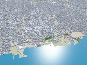 Maracaibo city Zulia Venezuela 30km 3D Model