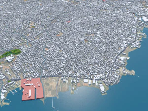 Maracaibo city Zulia Venezuela 30km 3D Model