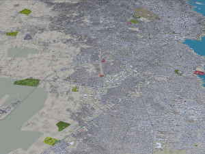 Maracaibo city Zulia Venezuela 30km 3D Model