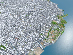 Maracaibo city Zulia Venezuela 30km 3D Model