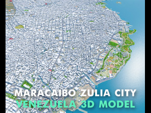 Maracaibo city Zulia Venezuela 30km Model 3D