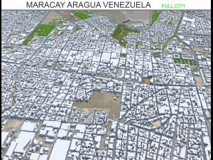 Maracay city Aragua Venezuela 35km 3Dモデル