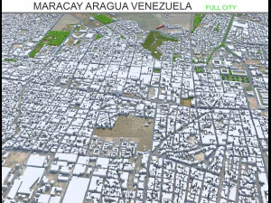 Cidade de Maracay Aragua Venezuela 35km Modelo 3D
