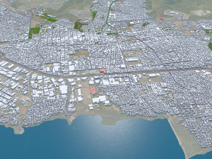Maracay city Aragua Venezuela 35km 3D Модель