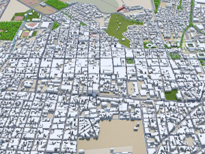 Maracay city Aragua Venezuela 35km 3D Модель