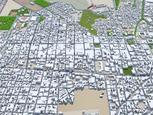 Maracay city Aragua Venezuela 35km 3D Model