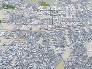 Maracay city Aragua Venezuela 35km 3D Модель