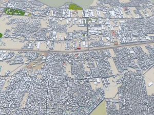 Maracay city Aragua Venezuela 35km 3D Model