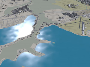 Maracay city Aragua Venezuela 35km 3D Модель