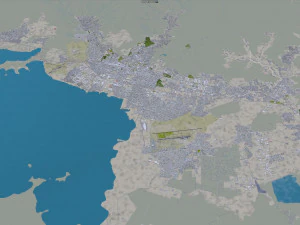 Maracay city Aragua Venezuela 35km 3D Model