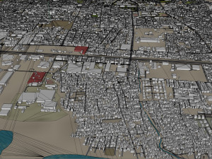Maracay city Aragua Venezuela 35km 3D Модель