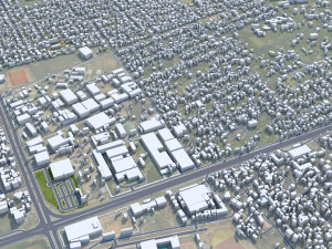 Matola city Mozambique 20km 3Dモデル