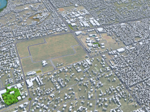 Matola city Mozambique 20km 3Dモデル