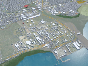 Matola city Mozambique 20km 3Dモデル