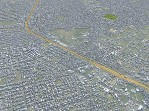 Matola city Mozambique 20km 3Dモデル