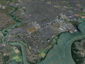 Matola city Mozambique 20km 3Dモデル