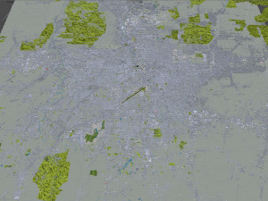 Medan city Indonesia 30km 3Dモデル
