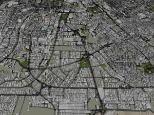 Medan city Indonesia 30km 3Dモデル