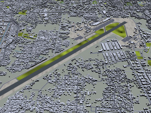 Medan city Indonesia 30km 3Dモデル