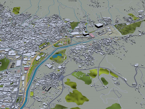 Medellin city Antioquia Colombia 30km Modelo 3D