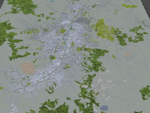 Medellin city Antioquia Colombia 30km Modelo 3D