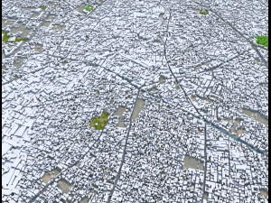 Meerut city Uttar Pradesh India 25km 3D-Modell