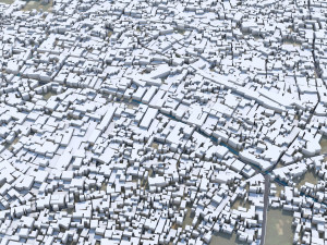 Meerut city Uttar Pradesh India 25km 3D-Modell