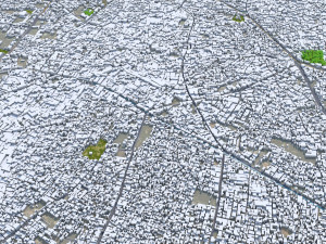 Meerut city Uttar Pradesh India 25km 3D-Modell