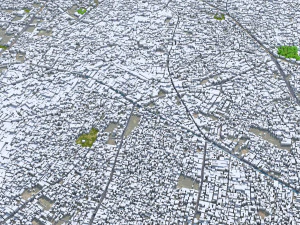 Meerut city Uttar Pradesh India 25km 3D Model