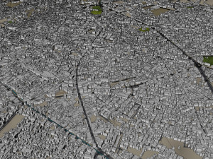 Meerut city Uttar Pradesh India 25km 3D-Modell