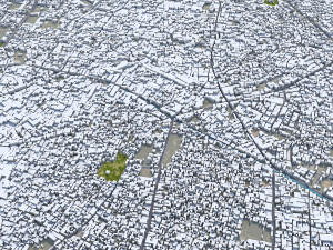 Meerut city Uttar Pradesh India 25km 3D-Modell