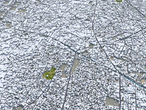 Meerut city Uttar Pradesh India 25km 3D Model