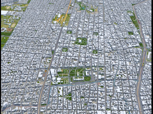 Mendoza city Argentina 32km Modelo 3D